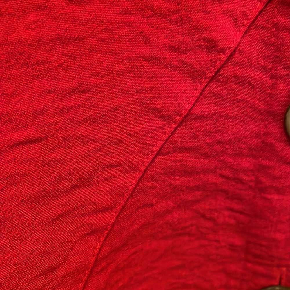 John Mark Button Down Red Top. - image 4